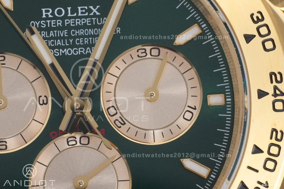 SmoothTexture V6 YG 2025 Dial Green Daytona 1:1 126508 Edition Best YG Bracelet QF QF4131 Weight) on (Gain 493 0523
